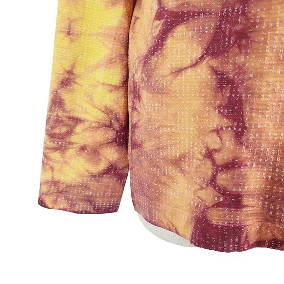 NEW Lululemon Metal Vent Tech 1/2 Zip 2.0 Tie-Dye Pullover Yellow L Running - Picture 5 of 10